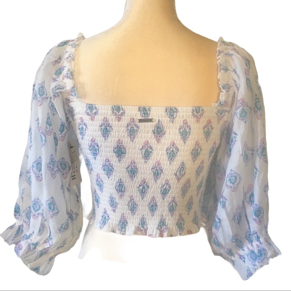 BillaBong Feeling Groovy Off the Shoulder Top - Picture 4 of 6